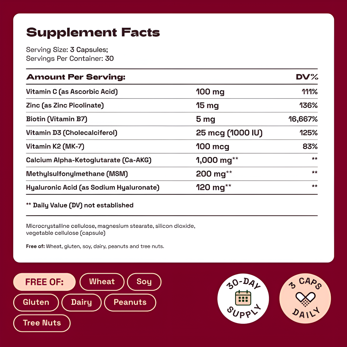 Vitalyn Skin, Hair & Nails Supplement